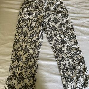 Black and White Patterned Pants